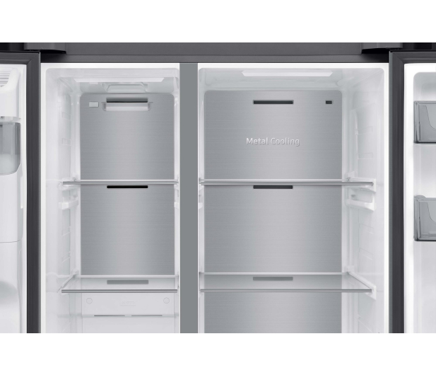 Lodówka Samsung RS70F65KETEO No Frost 178,4cm Szczotkowana Stal Dystrybutor Wody Kostkarka AI 640L - 1337810 - zdjęcie 11